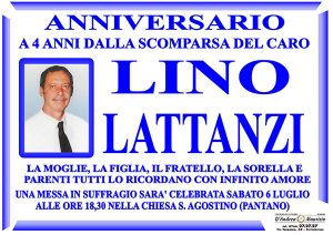 LINO LATTANZI – Anniversario
