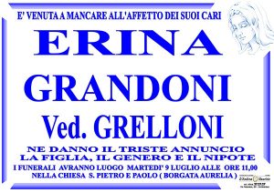 ERINA GRANDONI Ved. GRELLONI