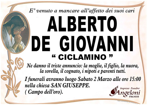 ALBERTO DE GIOVANNI ''CICLAMINO''