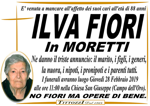 ILVA FIORI in MORETTI