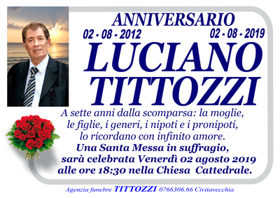ANNIVERSARIO TITTOZZI
