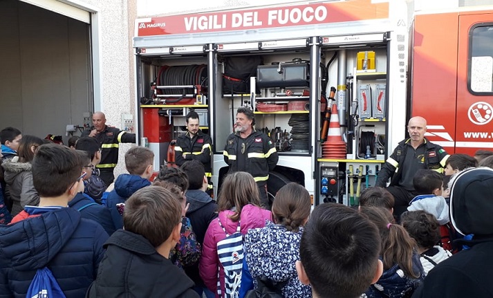 Universit&agrave; Agraria, bambini delle scuole entusiasti per la lezione di sicurezza