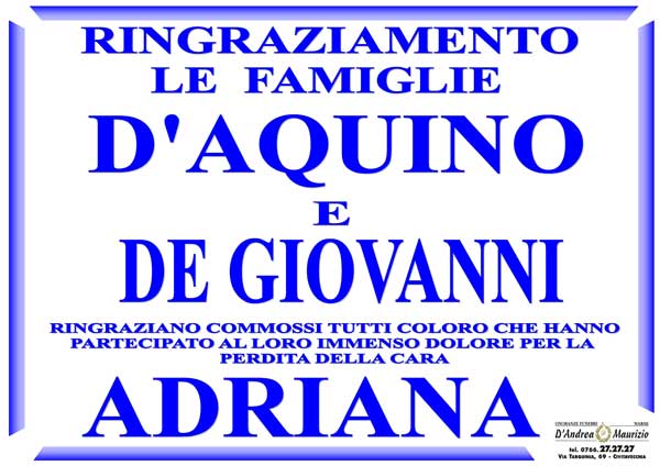 ADRIANA D'AQUINO