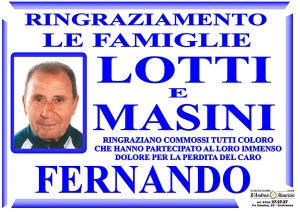 FERNANDO LOTTI – Ringraziamento