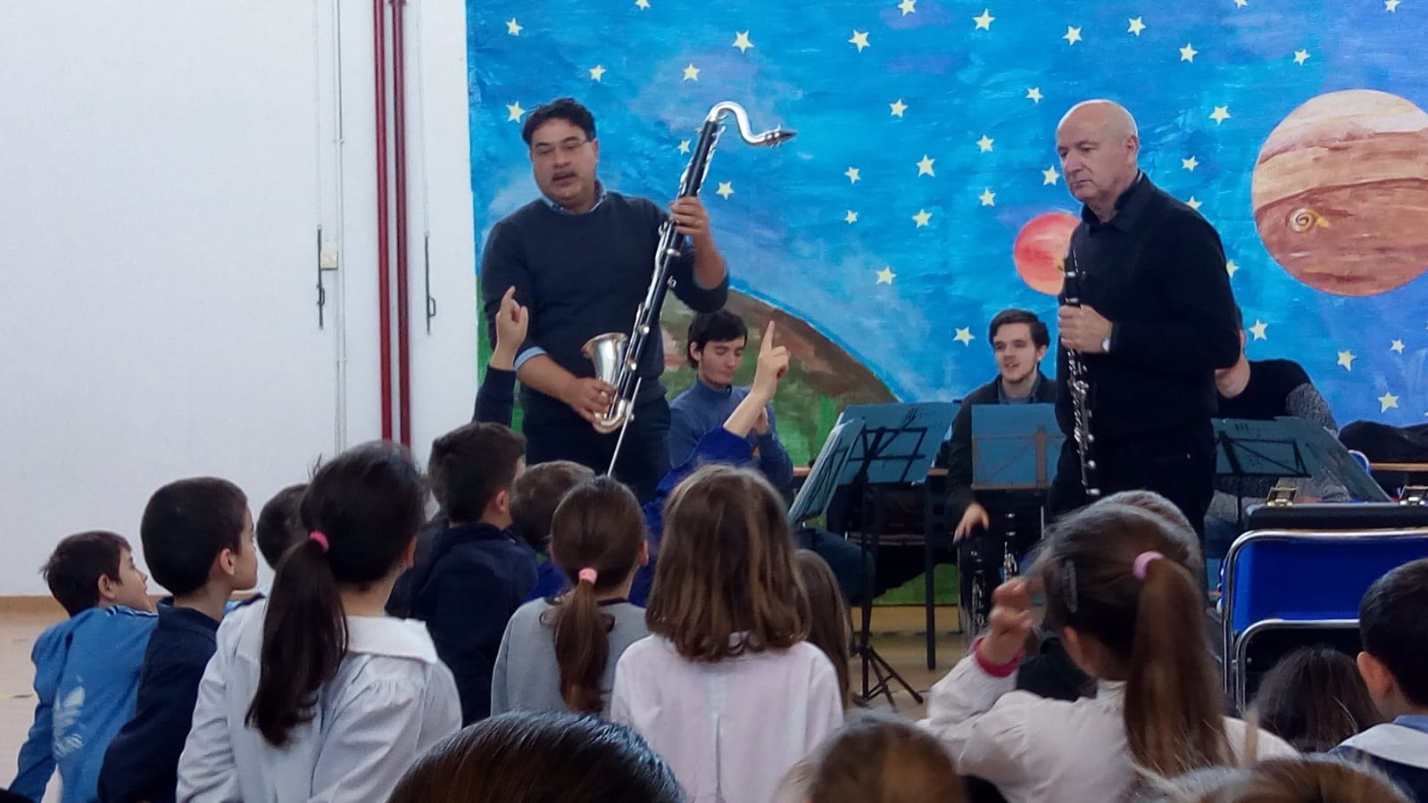 Lezione concerto per i ragazzi di Pescia Romana