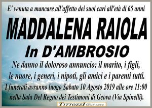 MADDALENA RAIOLA in D'AMBROSIO
