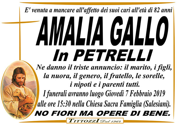 AMALIA GALLO in PETRELLI