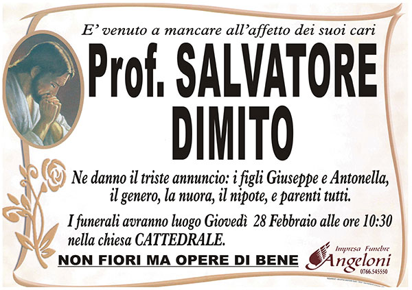 PrOf. SALVATORE DIMITO