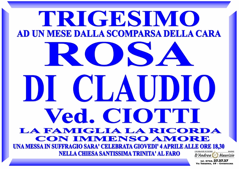 ROSA DI CLAUDIO