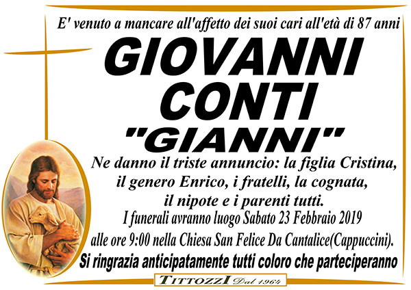 GIOVANNI CONTI "GIANNI"