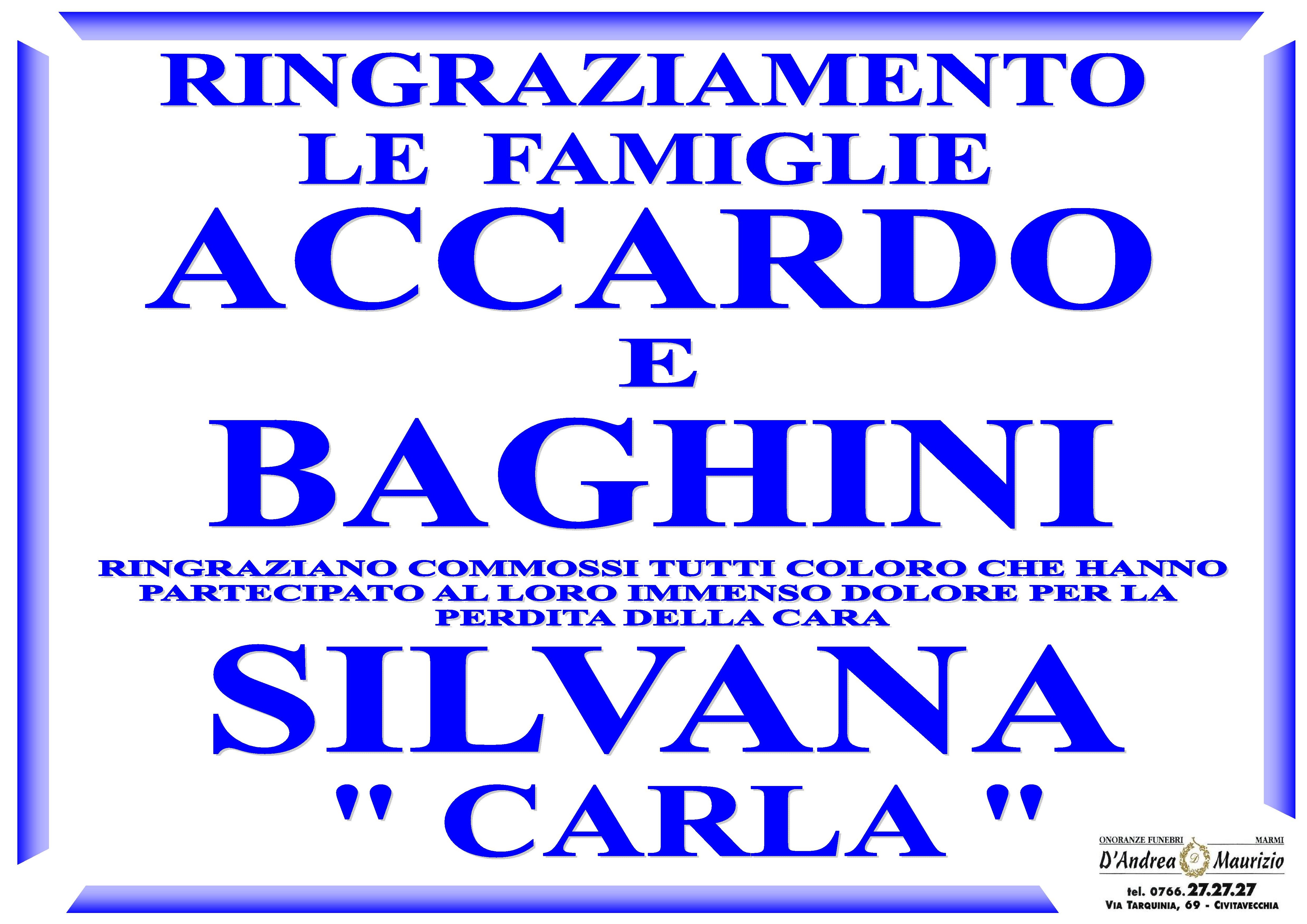 RINGRAZIAMENTO BAGHINI
