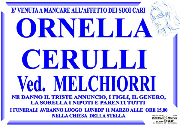 ORNELLA CERULLI Ved. MELCHIORRI