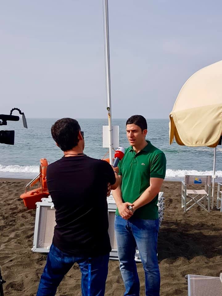 Smoking free beach, le telecamere Sky in citt&agrave;