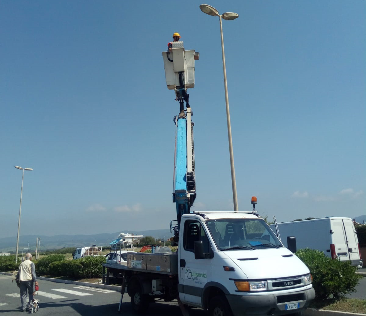 Campo di Mare: lavori in corso sull&rsquo;illuminazione del lungomare