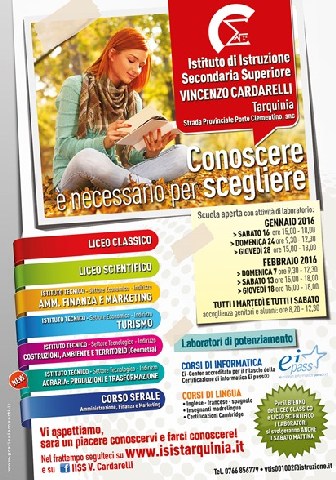 Open day all&rsquo;istituto Cardarelli