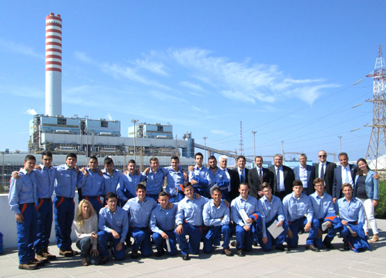 Enel, primi giorni di lavoro per i venti studenti del Marconi