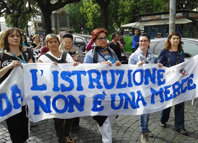 Sciopero della scuola: boom di adesioni