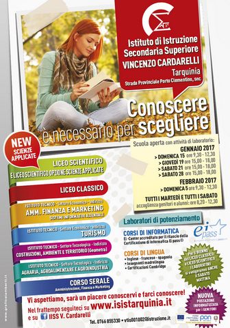 L'istituto Vincenzo Cardarelli di Tarquinia reinventa e rinnova le giornate di Scuola-Aperta