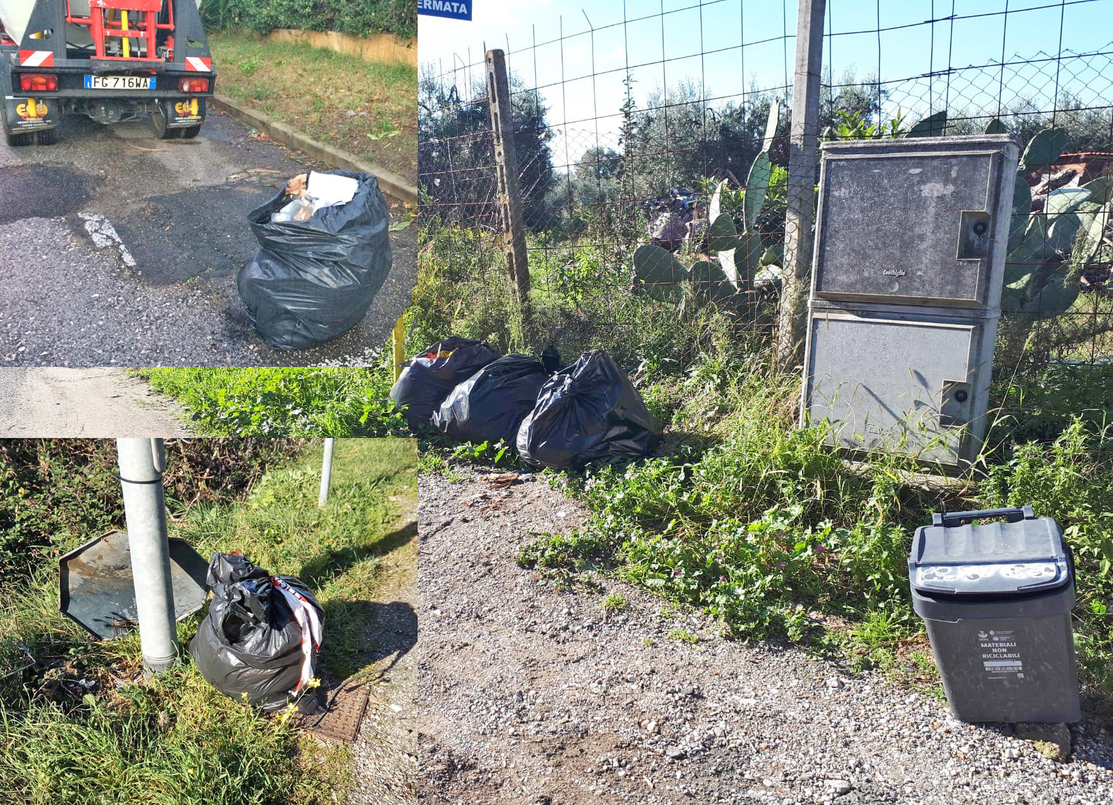 Conferimento rifiuti: elevati otto nuovi verbali