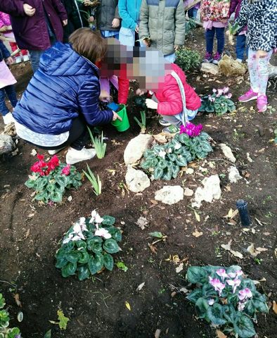 Gli alunni dell&rsquo;infanzia hanno adottato un&rsquo;aiuola