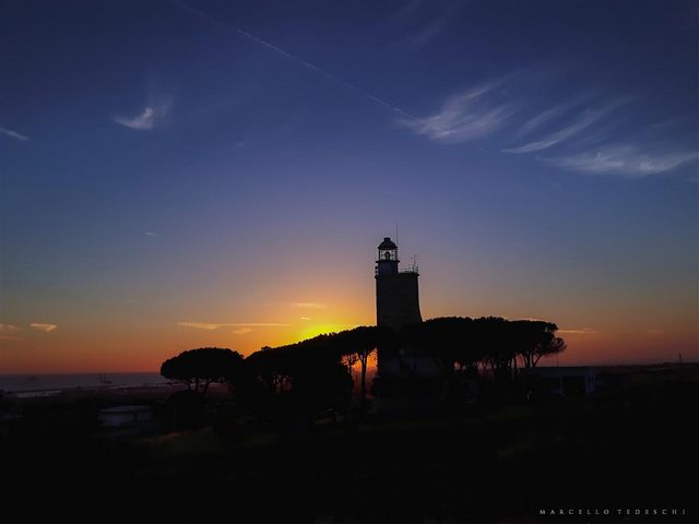 Tramonto al faro (foto Marcello Tedeschi)