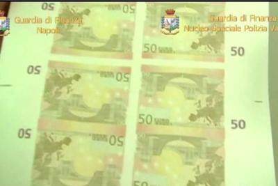 Soldi falsi, sequestro da 28 milioni