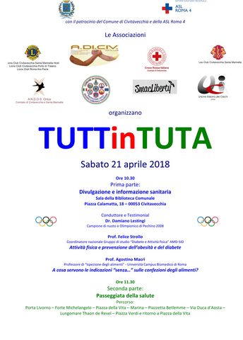 Obesit&agrave; e diabete: "Tutti in tuta" per la salute