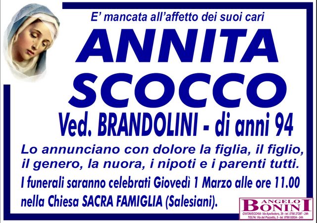 ANNITA SCOCCO Ved. Brandolini
