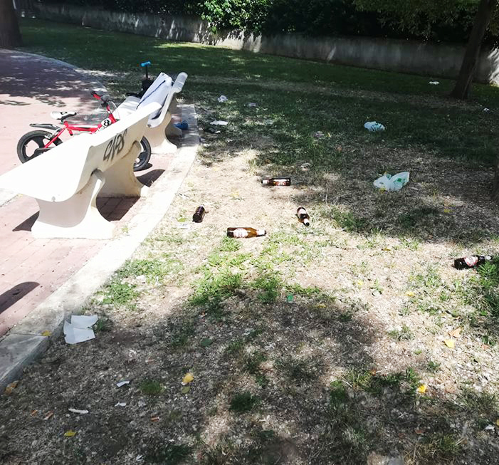 Cerenova, Parco dei Tirreni: ripulito il 31 maggio e  sporcato due giorni dopo