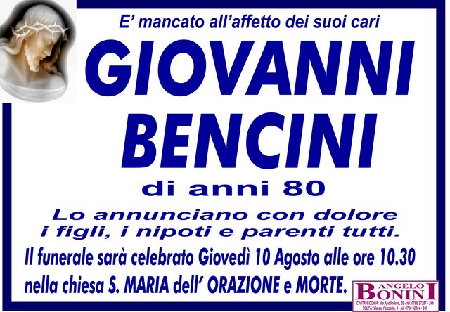 GIOVANNI BENCINI