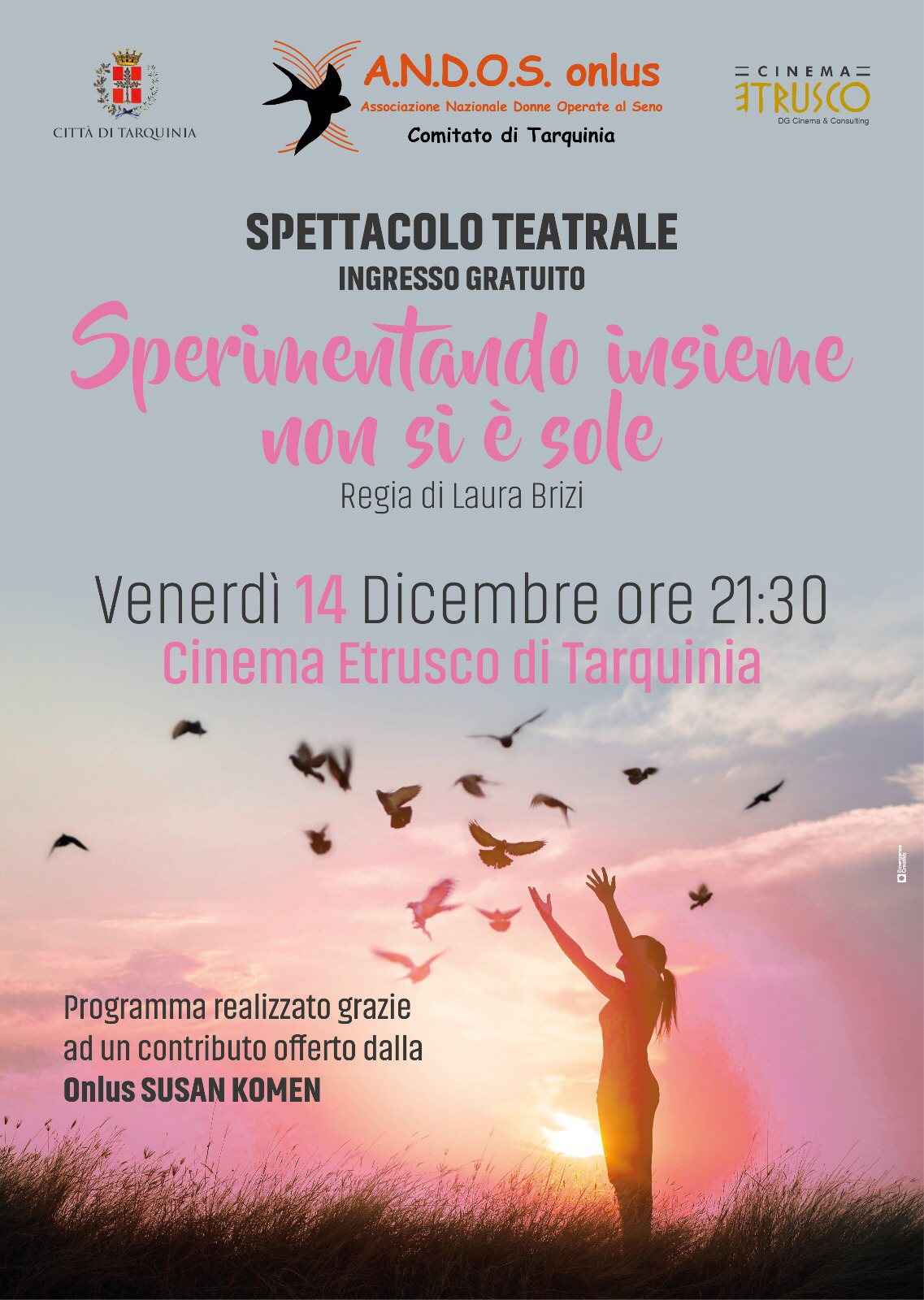 Tarquinia, spettacolo Andos: &ldquo;Sperimentando insieme non si &egrave; sole&rdquo;