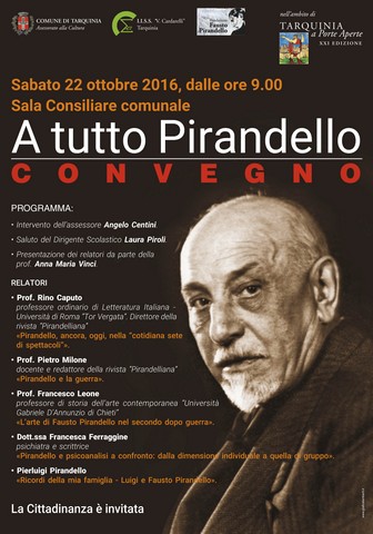 Oggi il convegno ''A tutto Pirandello’’ organizzato dall’IIS
