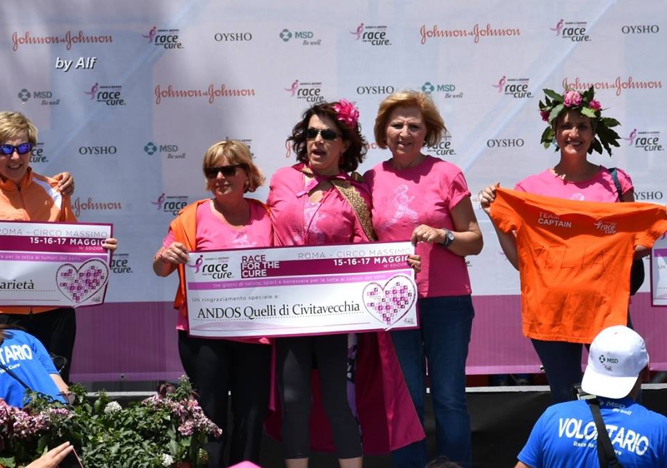 Race for the cure, l'Andos di Civitavecchia al fianco della Komen