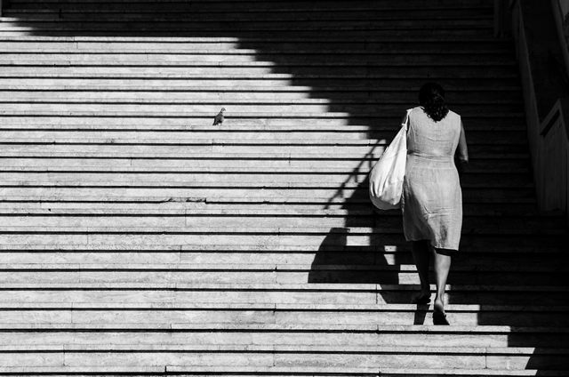 Le scale (foto Enrico Paravani)