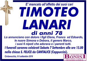 TIMOTEO LANARI di anni 78