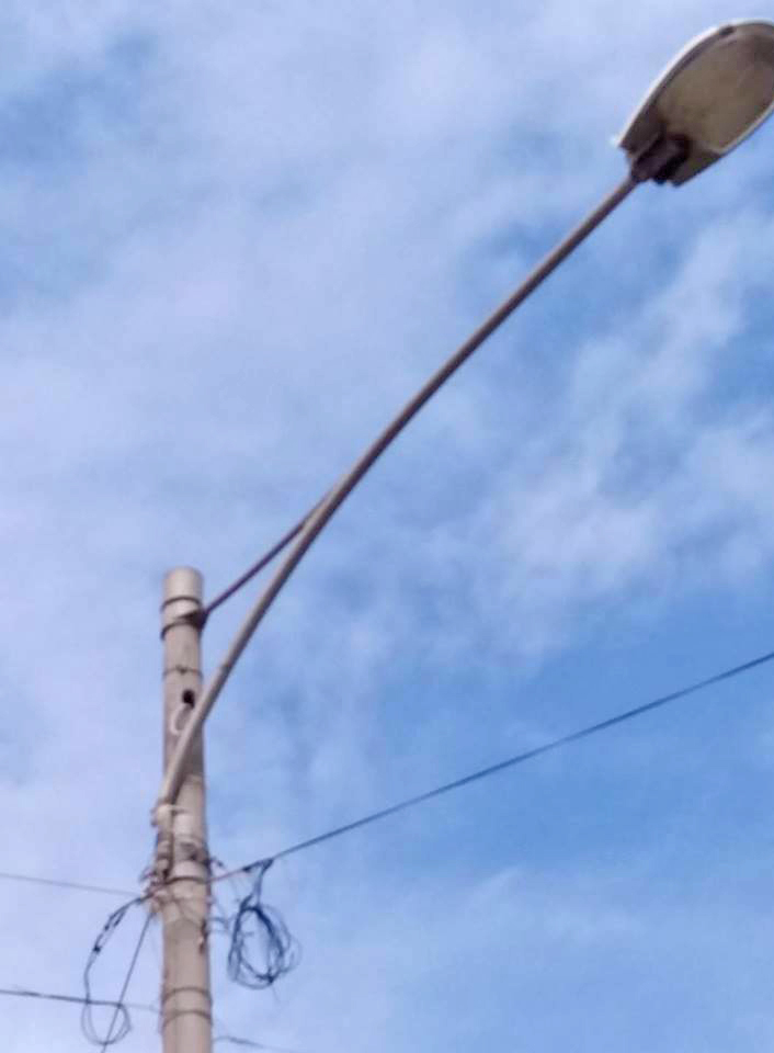 Borgo San Martino:  illuminazione pubblica in stato di pericolosit&agrave;