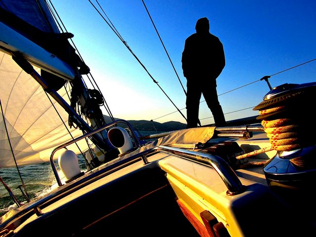 L'uomo e il mare (foto Angela Pierucci )