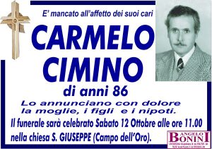 CARMELO CIMINO di anni 86