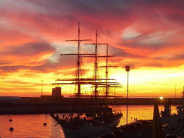 Il veliero al tramonto (Francesco Pierucci)