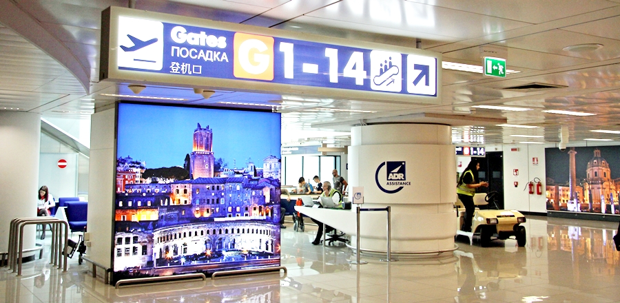 Fiumicino scalo  “welcome chinese’’