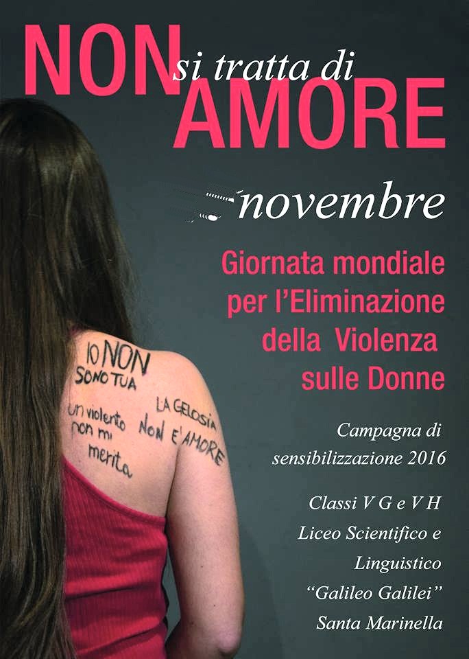 Galilei S. Marinella, violenza sulle donne: iniziative anche a scuola