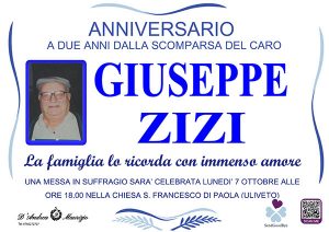 GIUSEPPE ZIZI – Anniversario