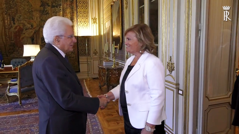 La presidente Badini al Quirinale con la delegazione dell’AIL Nazionale