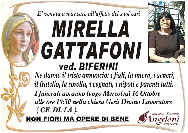MIRELLA GATTAFONI Ved. BIFERINI