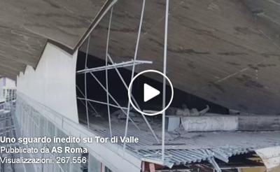 Stadio Roma, degrado Tor di Valle: il video denuncia del club