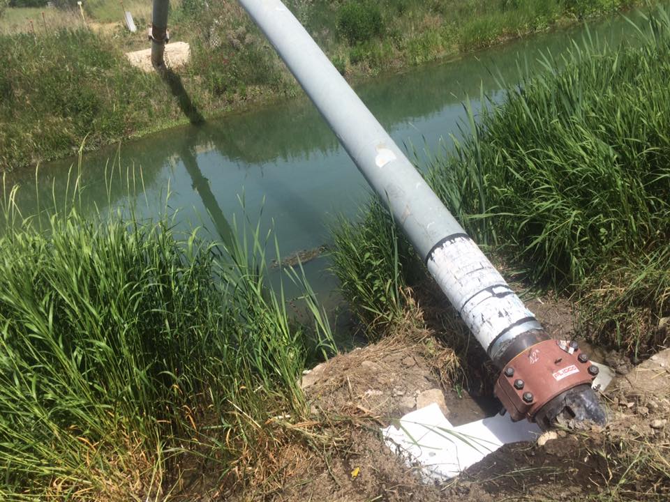 Sversamento kerosene: chiusa acqua per l'irrigazione