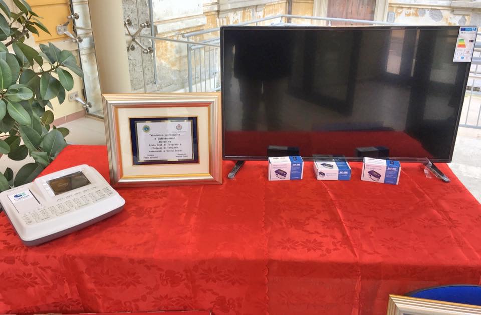 Ospedale Tarquinia, Comune e Lions donano nuovo materiale