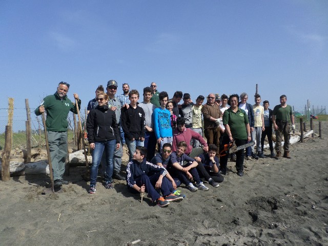 Cardarelli, un cantiere di ingegneria naturalistica sulle dune delle Saline