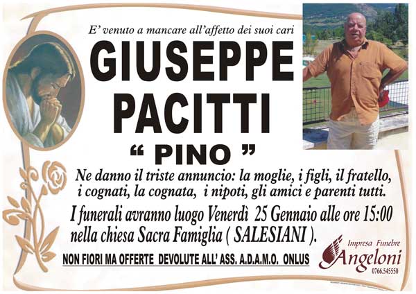 GIUSEPPE PACITTI ''PINO''