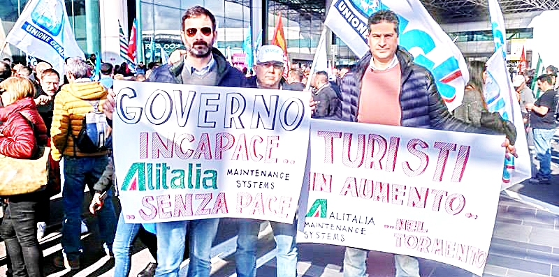 Caso Alitalia, torna la protesta